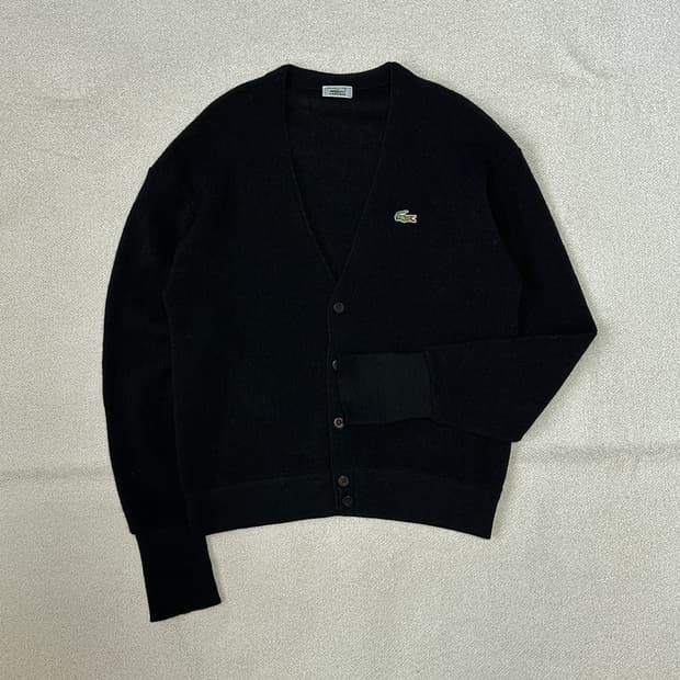 라코스테 브이넥 울 가디건
