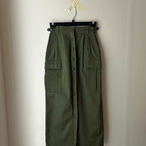 Vtg 카고 밀리터리 스커트