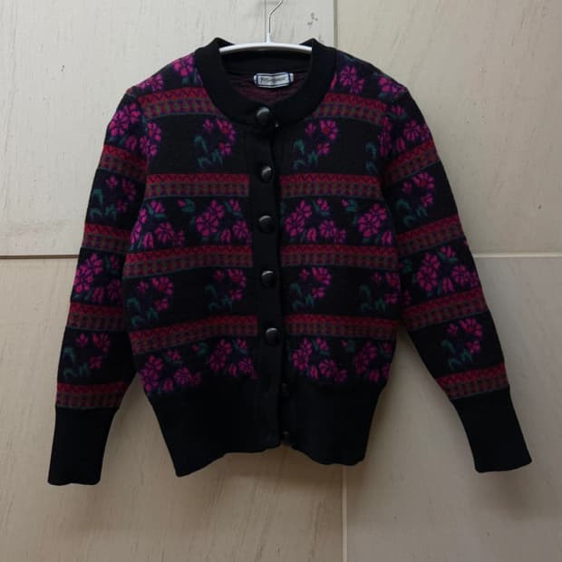빈티지 Yves Saint Laurent 꽃무늬 가디건 44추천