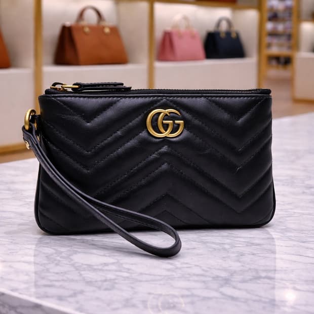 [S급] 구찌 GG 마몽 마틀라세 파우치 미니 판매합니다!!!