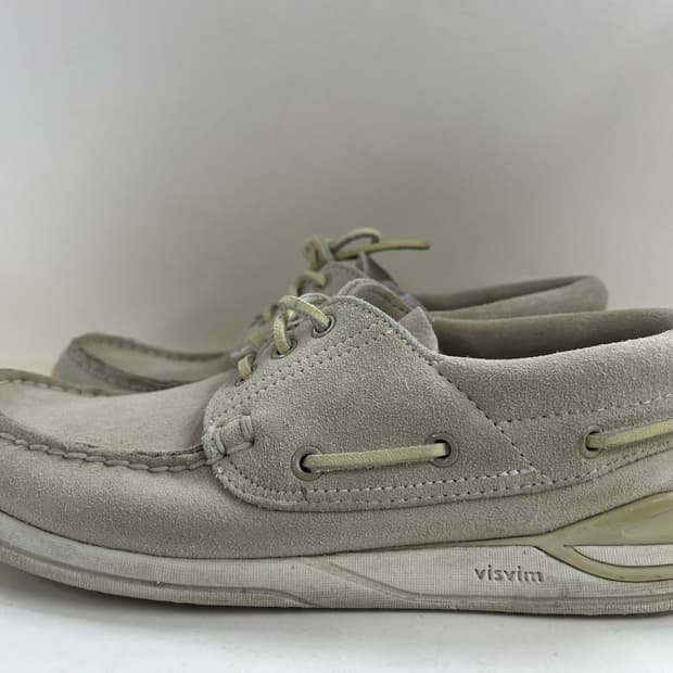비즈빔 호크니 그레이 스웨이드 보트화 9