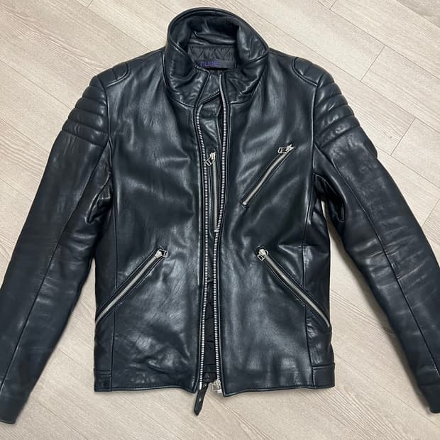 솔옴st 양가죽 라이더자켓