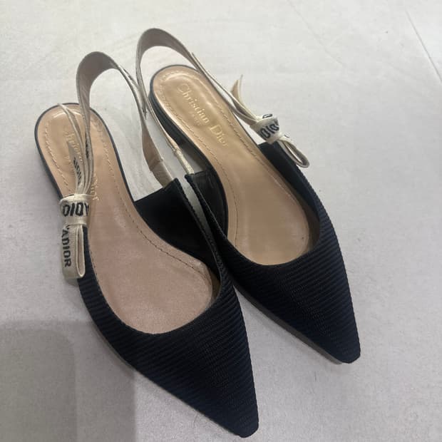 디올 자디올 슬링백 플랫 35