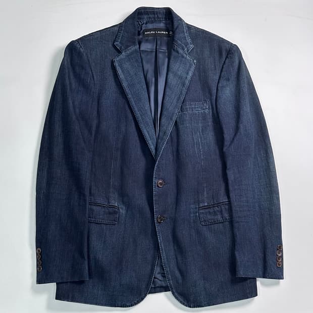 폴로 블랙라벨 데님 블레이저 자켓