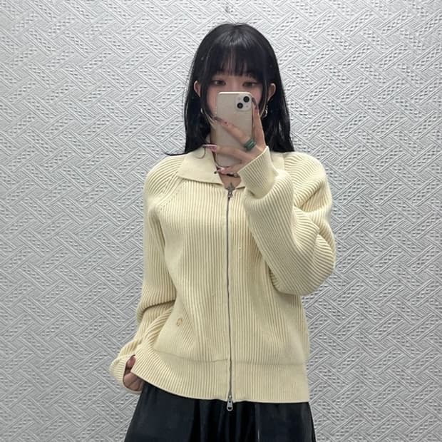 마리테 프랑소와 저버 모던 캐주얼 페미닌 집업 가디건 M C11916