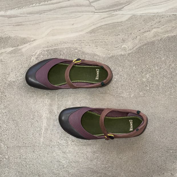 Camper purple mary jane flat shoes