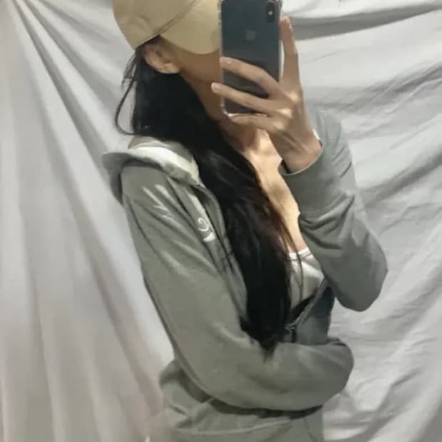 아베크롬비후드집업 그레이,M