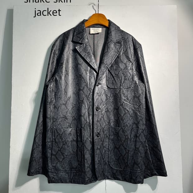 Fake 뱀피 snake skin jacket M
