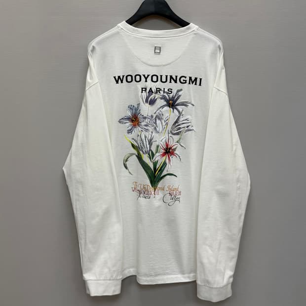 우영미 플라워 백로고 롱슬리브 ( 110 )
