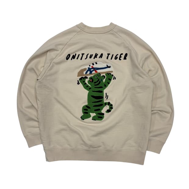 Onitsuka Tiger 오니츠카타이거 호랑이 그래픽 맨투맨 M
