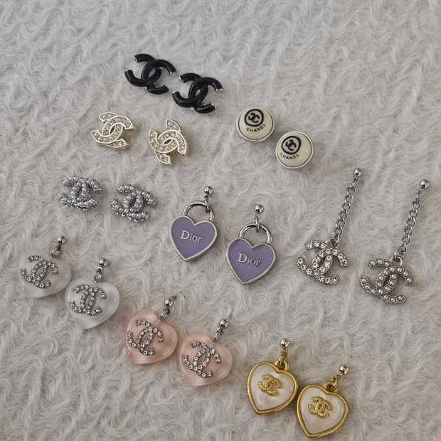 샤넬 디올 정품 빈티지 업사이클링 귀걸이 모음