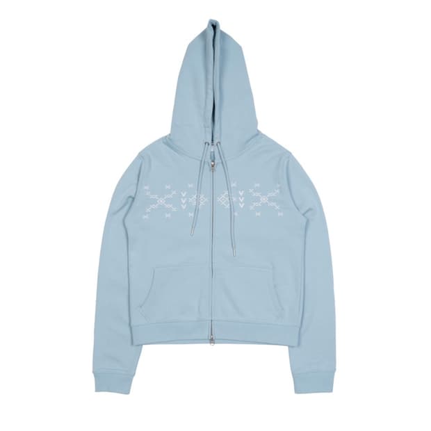 더콜디스트모먼트 노르딕 후드집업 스카이블루 S
