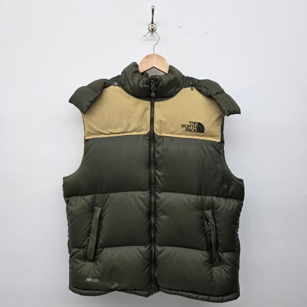 노스페이스 700 LTD 패딩 조끼 카키 XL