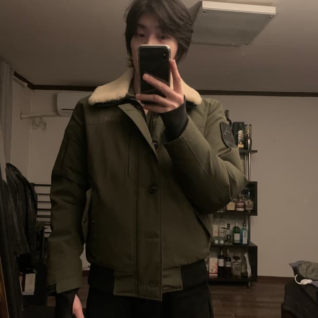 [도깨비 이동욱 착용] 디스커버리 밀리터리 항공 점퍼 B-15 자켓 패딩