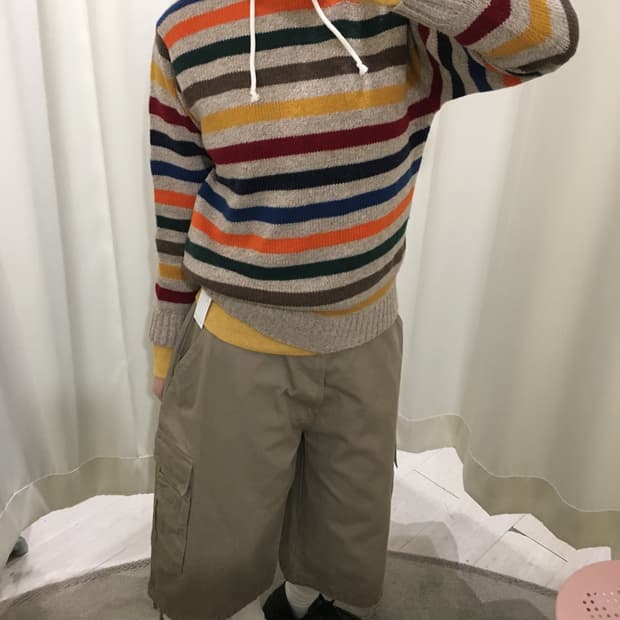 갭 무지개떡 니트