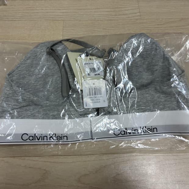 캘빈클라인 트라이앵글 제니 브라 M (블랙/그레이)