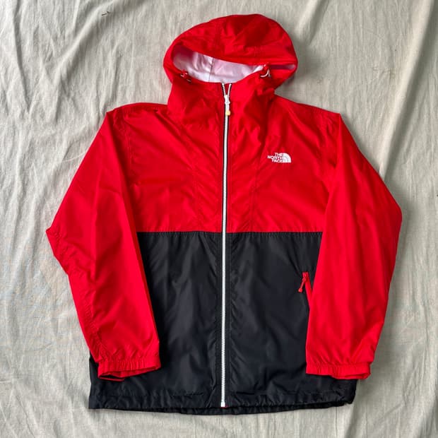 노스페이스 배색 나일론 바람막이 L
