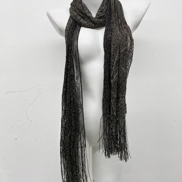 그런지 글리터 디테일 머플러 