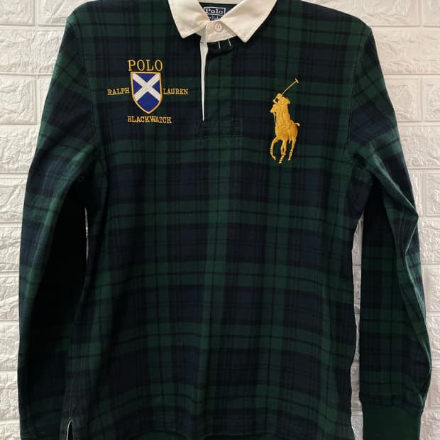 폴로 빅포니 체크 카라티 M