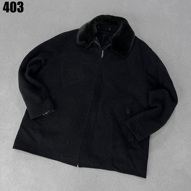 ROGATIS 모직 퍼 카라 