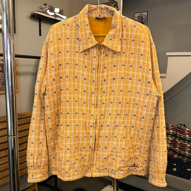 00’s O’Neill check pattern bomber jacket