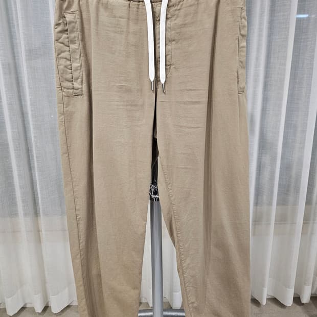 띠어리 베이지 밴딩 네빈스 바지 M