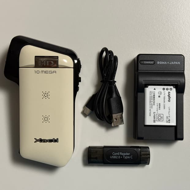 작례O, Sanyo Xacti VPC-CG10 쟉티 빈티지 디카 캠코더 