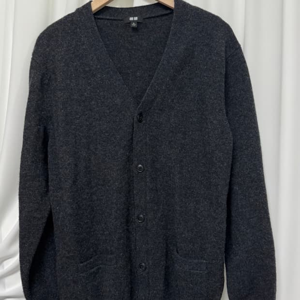 유니클로 울 가디건 XL
