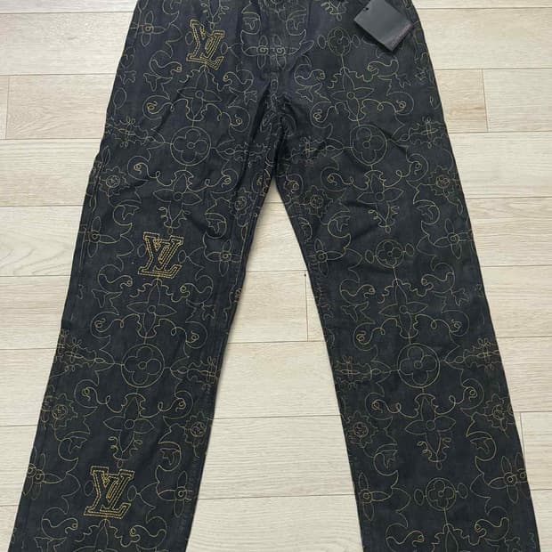 루이비통 LV 아라베스크 데님 팬츠