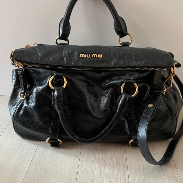 미우미우비텔로 럭스 리본 사첼백 