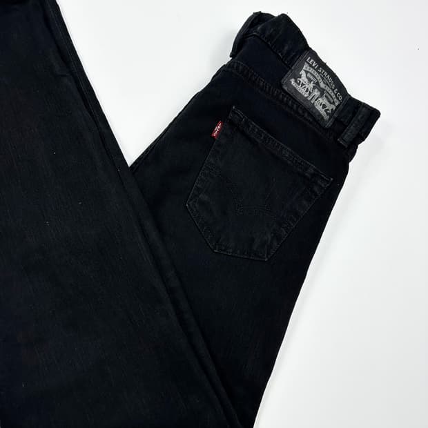 리바이스 오리지널 흑청 블랙진 데님 팬츠 (30인치 여성추천)