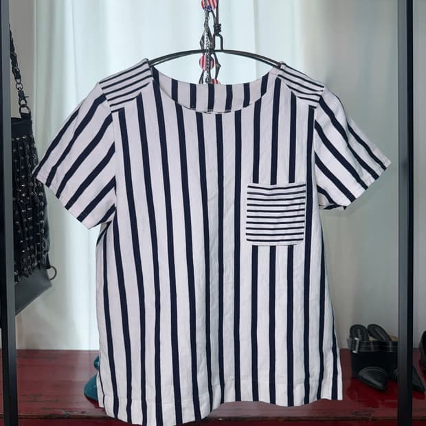 Stripe Pocket Tee