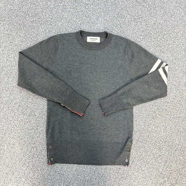 실측 클래식 완장 캐시미어 니트 긴팔 0303J