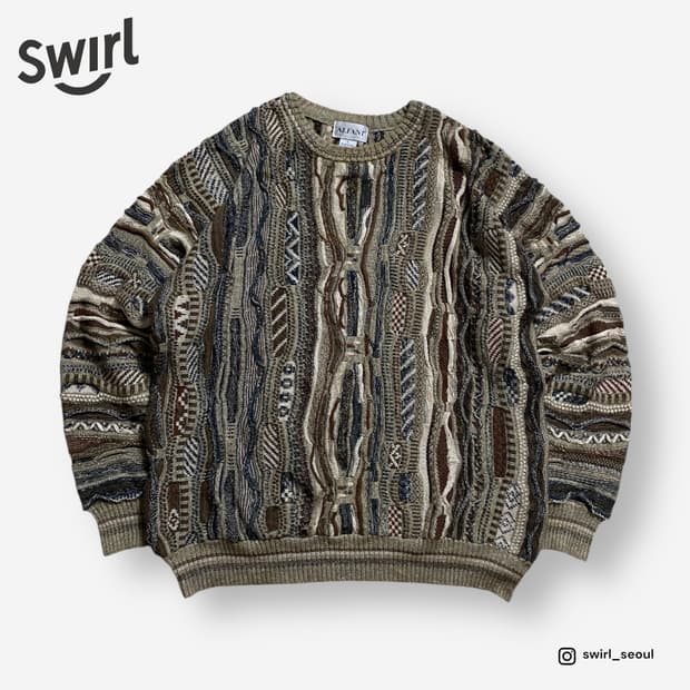 🌊 Alfani 3D Knit Sweater
