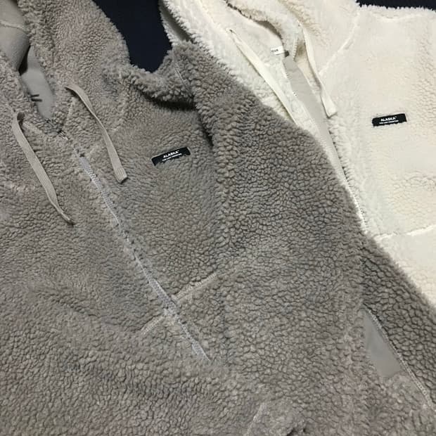 폴햄 뽀글이후드집업2개