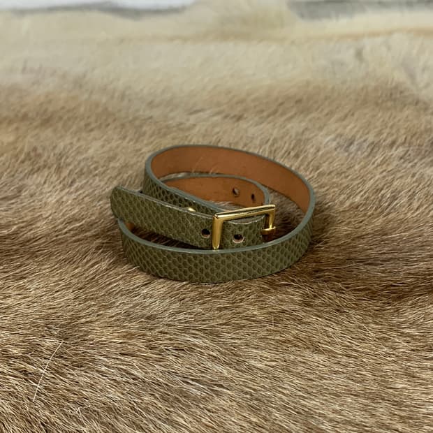 언더커버 더블 레더 팔찌