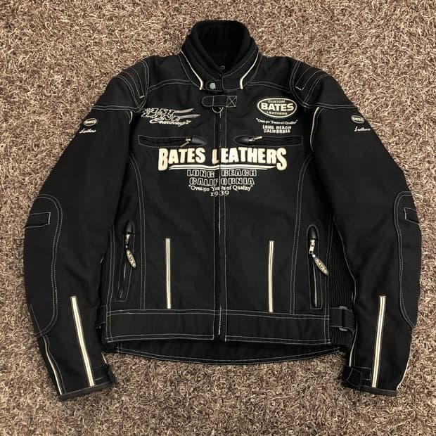 BATES 레이싱 모토사이클 라이더 바이커 자켓