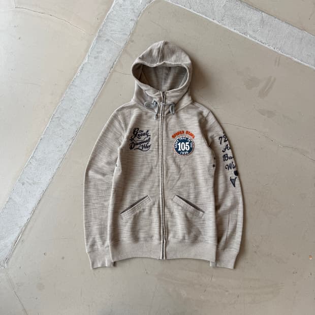 아비렉스 엠브로이드 후드 집업