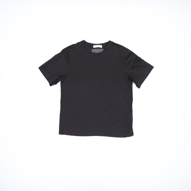 M 발렌시아가 백패치 반팔티 블랙 0309H1