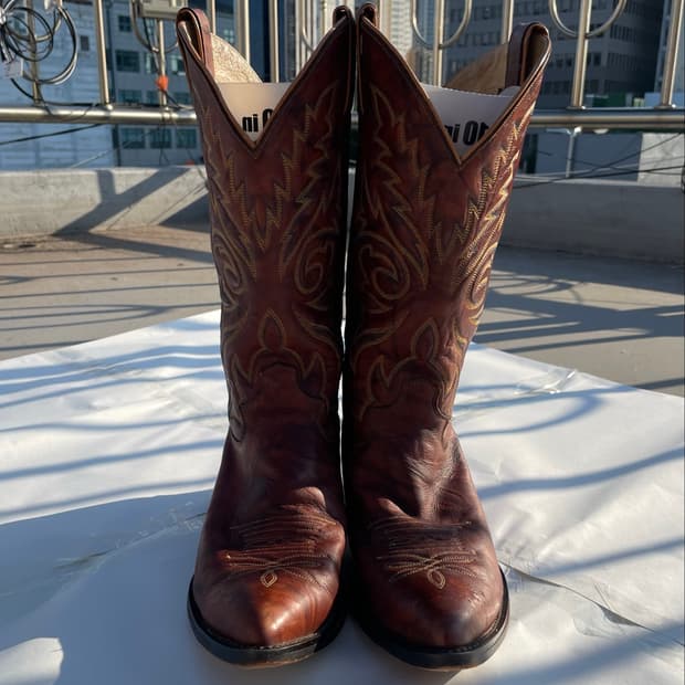 저스틴부츠 Chestnut Marbled CowboyBoots 11D