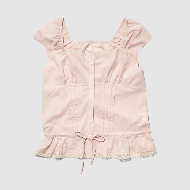 bunny blouse apricot