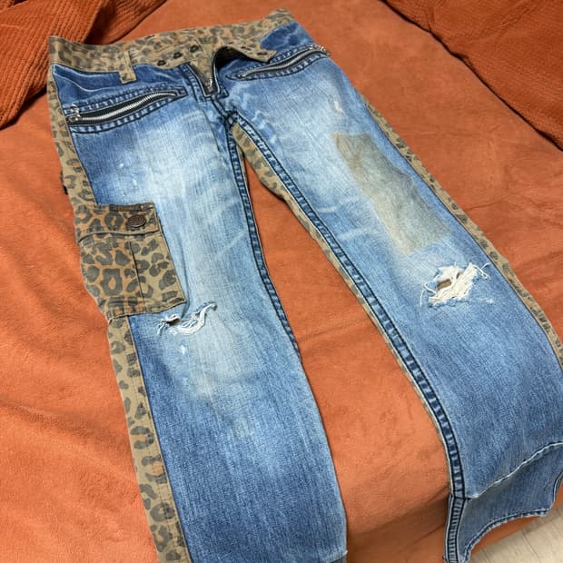 히스테릭글래머 레오파드 팬츠 진