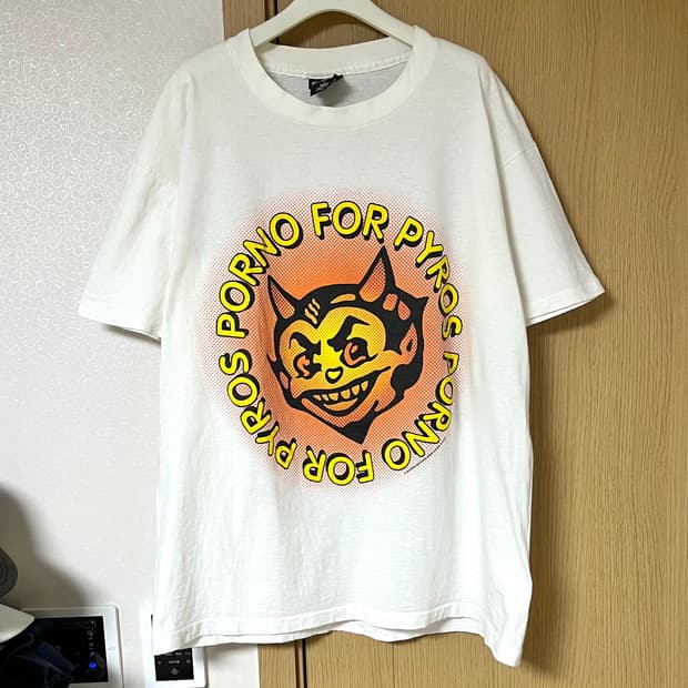 90s 빈티지 밴드티 반팔 티셔츠 / porno for pyros