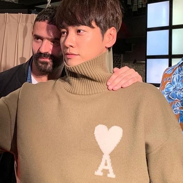 아미/인타르시아 터틀넥 베이지/M