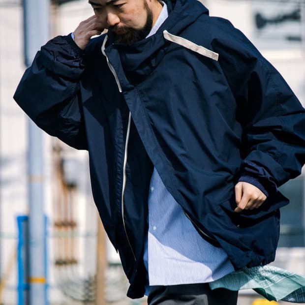 나나미카 후디드 덱자켓 네이비 XL