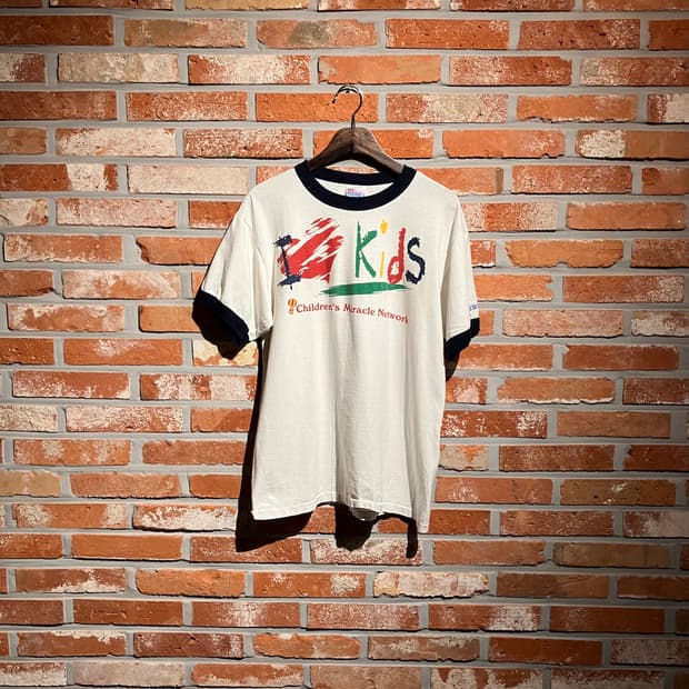 90s USA 빈티지 헤인즈 링거 티셔츠