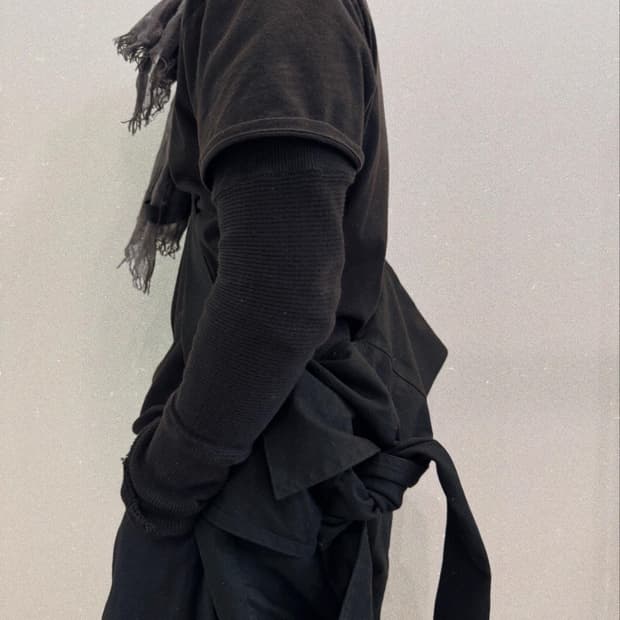 요지야마모토 20aw 캔버스 타이 숄더백