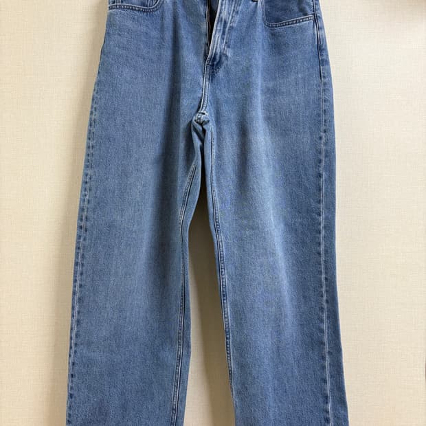 유니클로 와이드스트레이트진 31