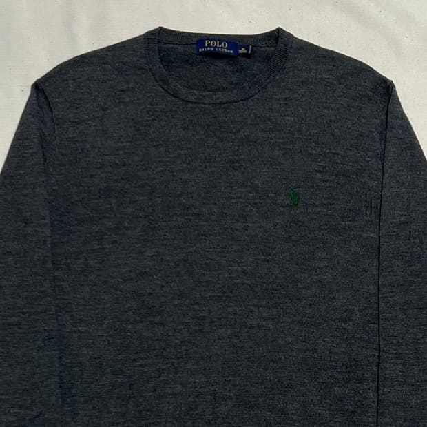 M 폴로랄프로렌 챠콜 울 니트