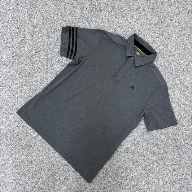 L 아디다스 골프 기능성 카라 반팔티 0420J